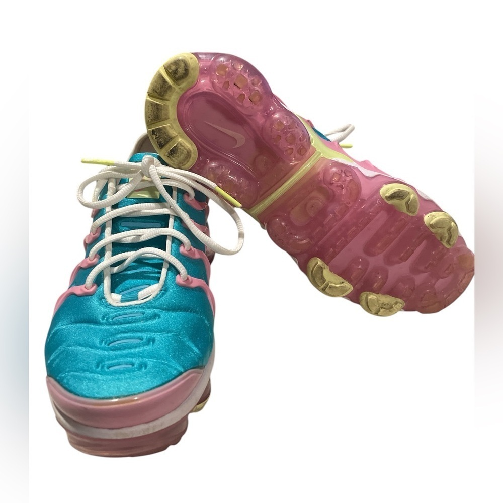 Nike Air VaporMax Plus Teal Pink Sneakers - Picture 5 of 5